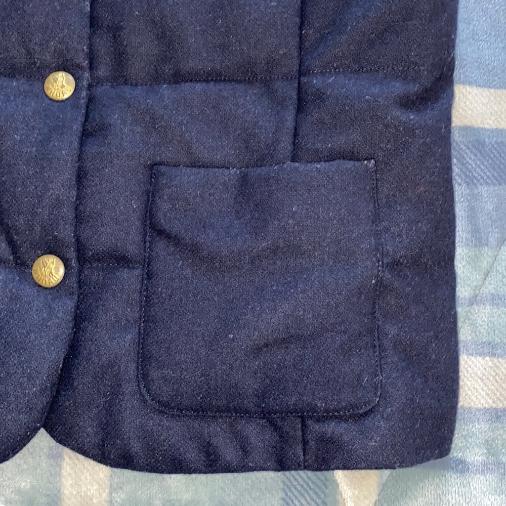 NAVY VARSITY Puffer vest L womens - Picture 5 of 11